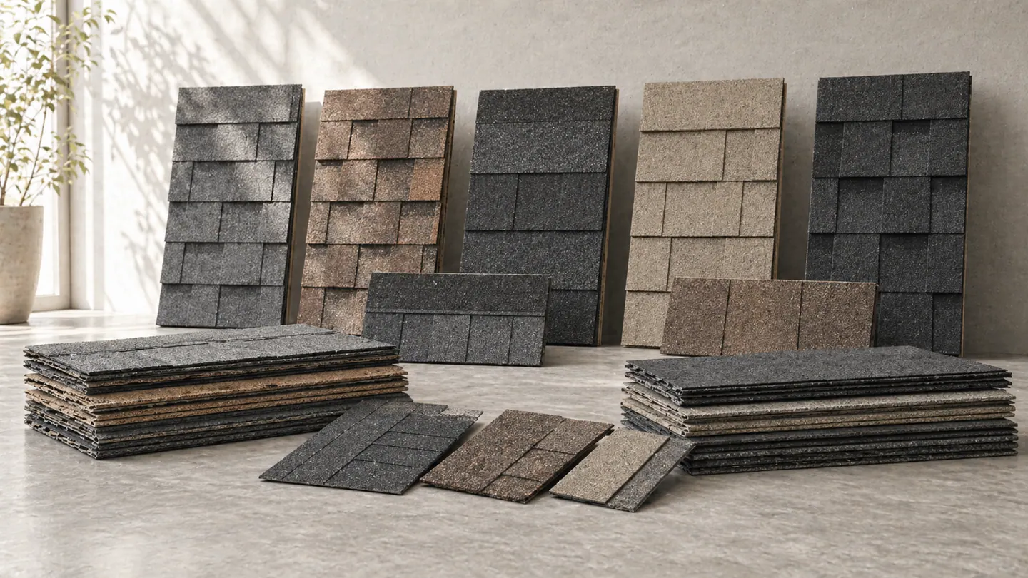 Asphalt shingle roofing material